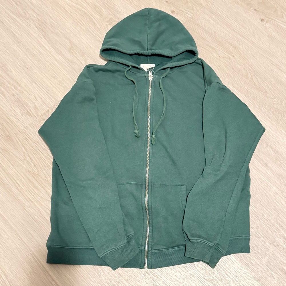 Full Tilt Green Zip-Up Hoodie